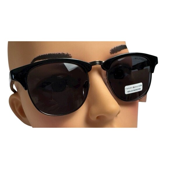 Tommy Hilfiger Bryan MP OU107 Sunglasses Black Gunmetal Black Lens New - Picture 1 of 9